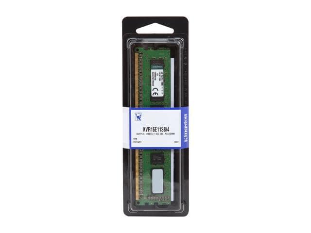 Kingston 4GB 240-Pin DDR3 SDRAM ECC Unbuffered DDR3 1600 (PC3 12800) Server Memory Model KVR16E11S8/4 - ảnh 2