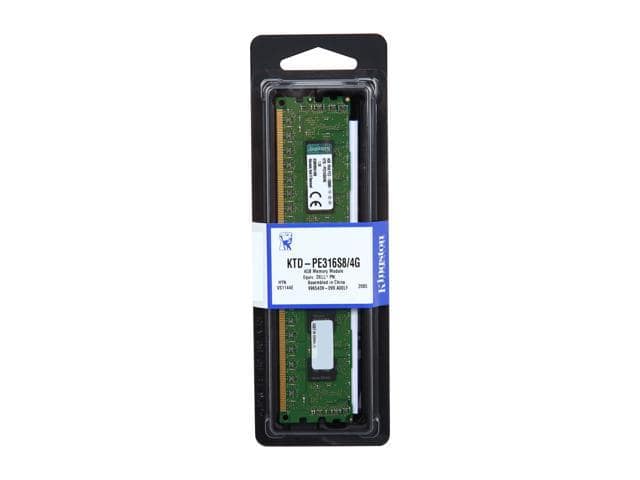 Kingston 4GB 240-Pin DDR3 SDRAM ECC Registered DDR3 1600 (PC3 12800) Single Rank Server Memory Model KTD-PE316S8/4G - ảnh 2