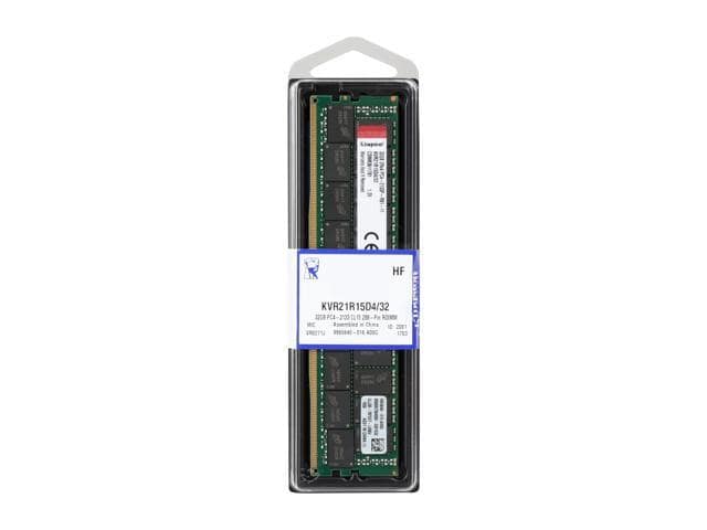 Kingston ValueRAM 32GB 288-Pin DDR4 SDRAM ECC Registered DDR4 2133 (PC4 17000) Server Memory Model KVR21R15D4/32 - ảnh 3