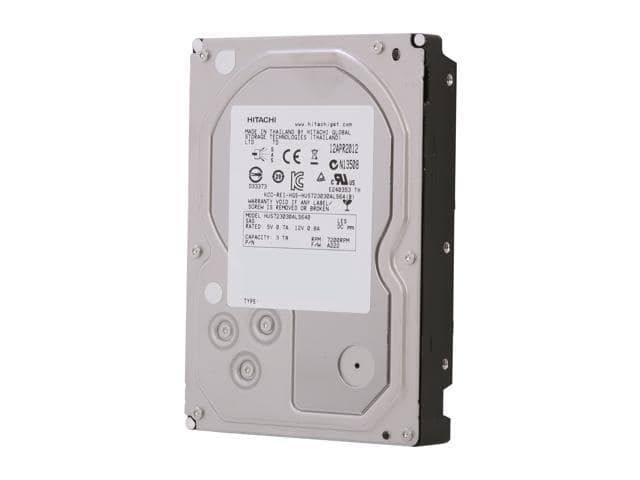 Hitachi GST Ultrastar 7K3000 HUS723030ALS640 (0B26311) 3TB 7200 RPM 64MB Cache SAS 6Gb/s 3.5″ Enterprise Hard Drive Bare Drive