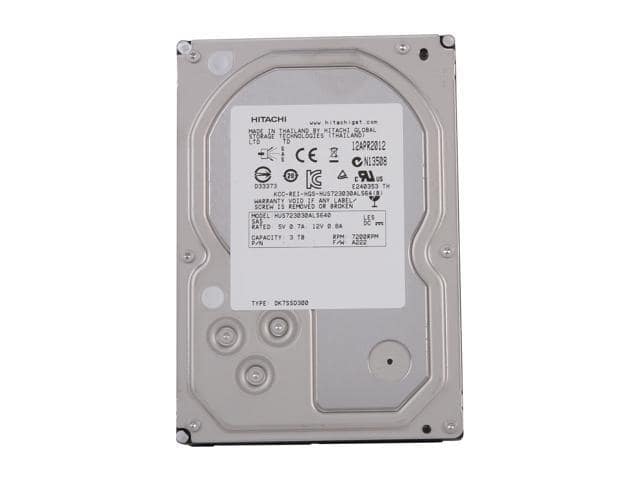 Hitachi GST Ultrastar 7K3000 HUS723030ALS640 (0B26311) 3TB 7200 RPM 64MB Cache SAS 6Gb/s 3.5″ Enterprise Hard Drive Bare Drive - ảnh 2