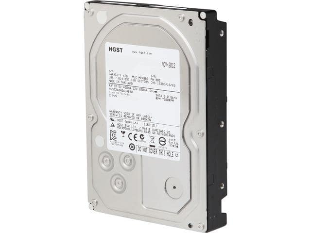 HGST Ultrastar 7K4000 HUS724040ALA640 (0F14688) 4TB 7200 RPM 64MB Cache SATA 6.0Gb/s 3.5″ Enterprise Hard Drive Bare Drive