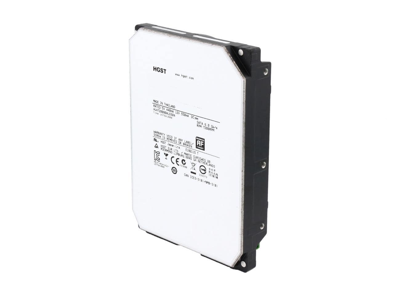 HGST Ultrastar He8 HUH728080ALE604 (0F23668) 8TB 7200 RPM 128MB Cache SATA 6.0Gb/s 3.5″ Helium Platform Enterprise Hard Drive Bare Drive