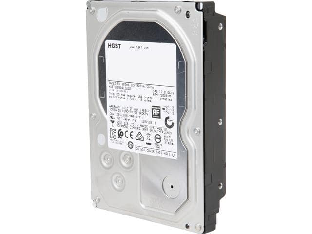 HGST Ultrastar 7K6000 HUS726060AL5210 (0F22791) 6TB 7200 RPM 128MB Cache SAS 12Gb/s 3.5″ Enterprise Hard Drive Bare Drive