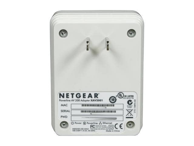 NETGEAR XAV2001-100NAS Powerline AV 200 Adapter Up to 200Mbps - ảnh 4