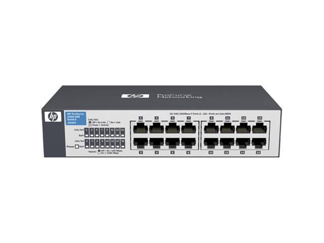 HP 1410-16G (J9560A) Fixed Port Unmanaged Ethernet Switches (Mounting Hardware Not Included)
