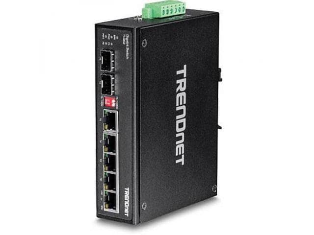 TRENDnet 6-Port Hardened Industrial Gigabit DIN-Rail Switch - ảnh 4