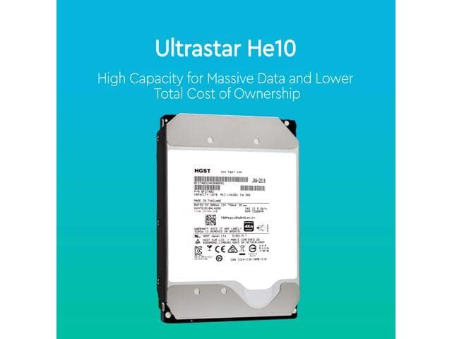 HGST Ultrastar He10 10TB 7200 RPM SAS 12Gb/s 3.5-Inch Enterprise Hard Drive HUH721010AL4200 - ảnh 4