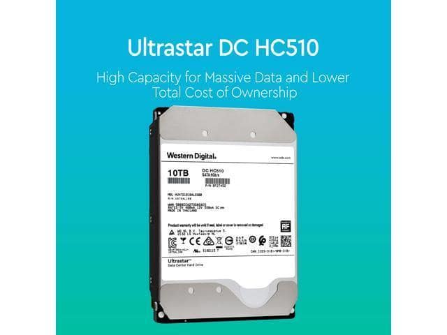 HGST/WD Ultrastar DC HC510 10TB SATA 6Gb/s 3.5″ HDD – HUH721010ALE600 (0F27452) - ảnh 3