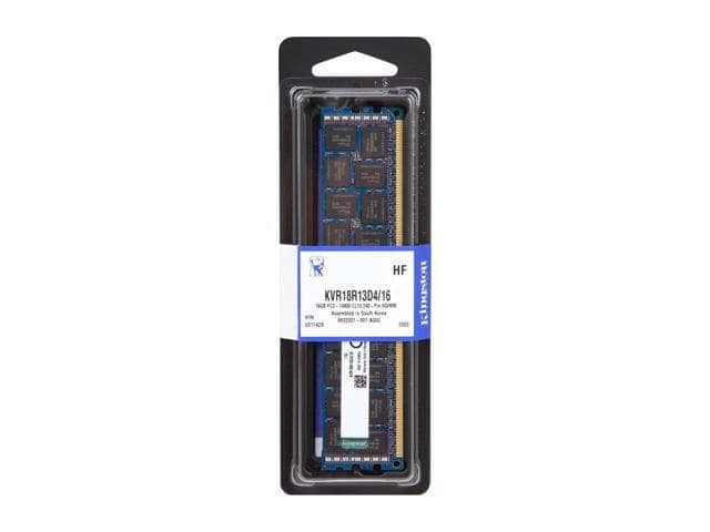 Kingston 16GB 240-Pin DDR3 SDRAM ECC Registered DDR3 1866 (PC3 14900) Server Memory Model KVR18R13D4/16 - ảnh 2