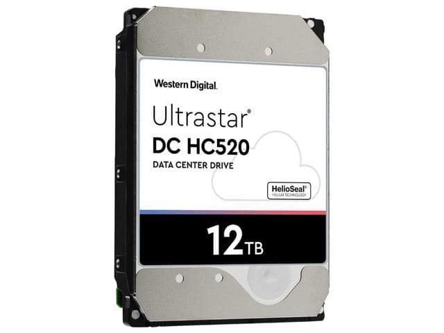 HGST – WD Ultrastar DC HC520 HDD | HUH721212ALE600 | 12TB 7.2K SATA 6Gb/s 256MB Cache 3.5-Inch | ISE 512e | 0F30144 | Helium Data Center Internal Hard Disk Drive