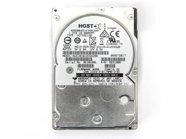 HGST HUC101812CSS200 – HGST 1.2TB 2.5″ SAS 10K 12Gb/s Hard Drive - ảnh 4