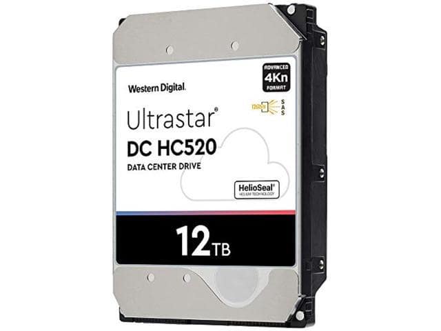 WD Ultrastar DC HC520 | HUH721212AL4200 (0F29560) | 12TB 7200 RPM 4Kn SAS 12Gb/s 256MB Cache 3.5-Inch Internal Enterprise HDD Data Center Hard Disk Drive - ảnh 4