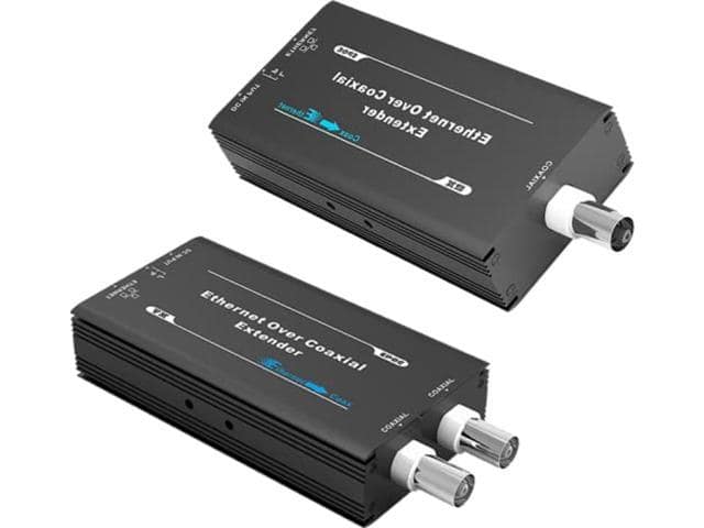 eoc ethernet over coax poe over coax converter ip over coax up to 3000ft power and data transmission over regular rg59 coaxial cable for upgrading analog surveillance system to ip surveillance system