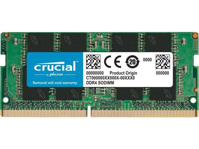 Crucial 16GB DDR4 2666 (PC4-21300) CL19 ECC Unbuffered SODIMM CT16G4TFD8266 - ảnh 3