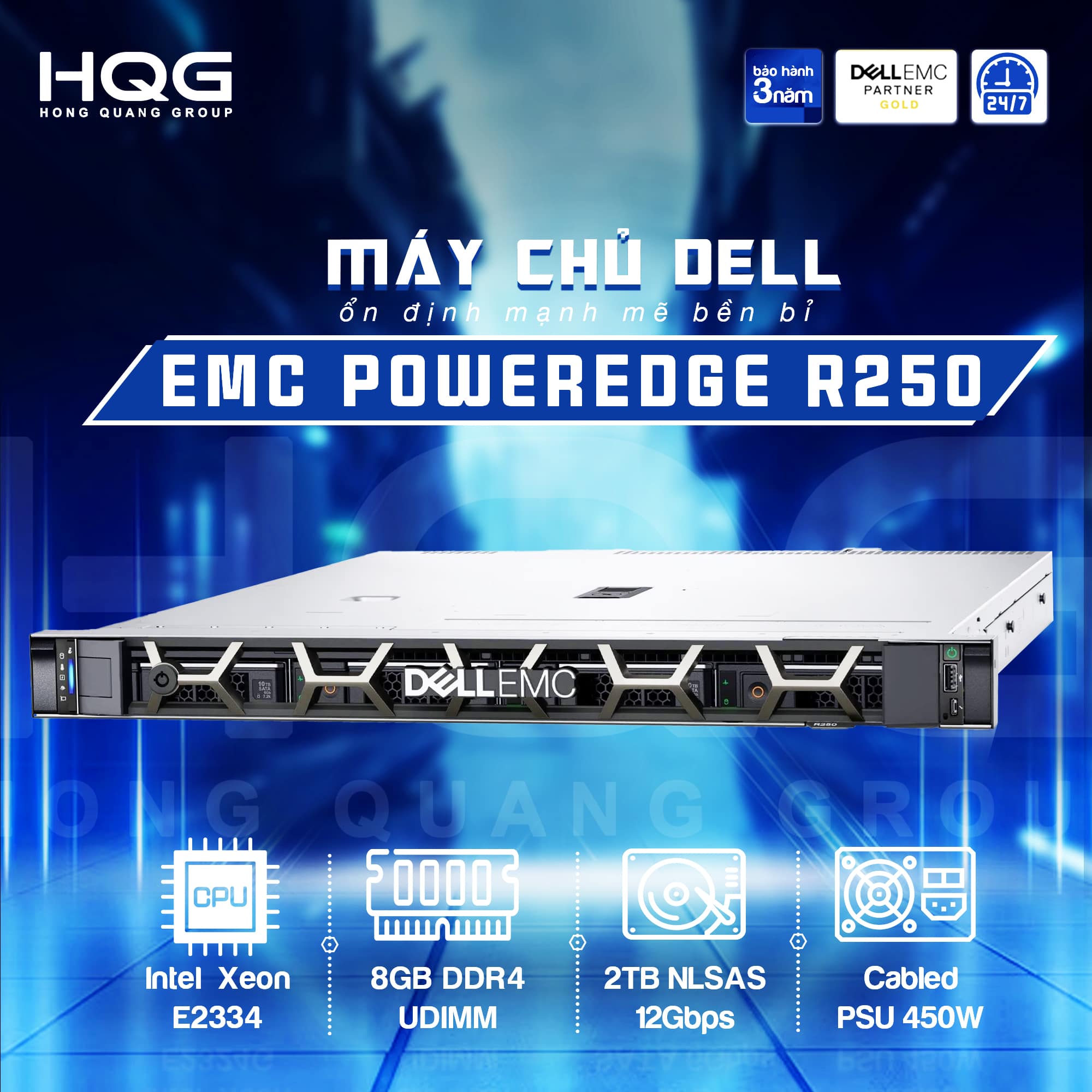 Máy Chủ Dell Server R250 4×3.5 HP/Percc - ảnh 3