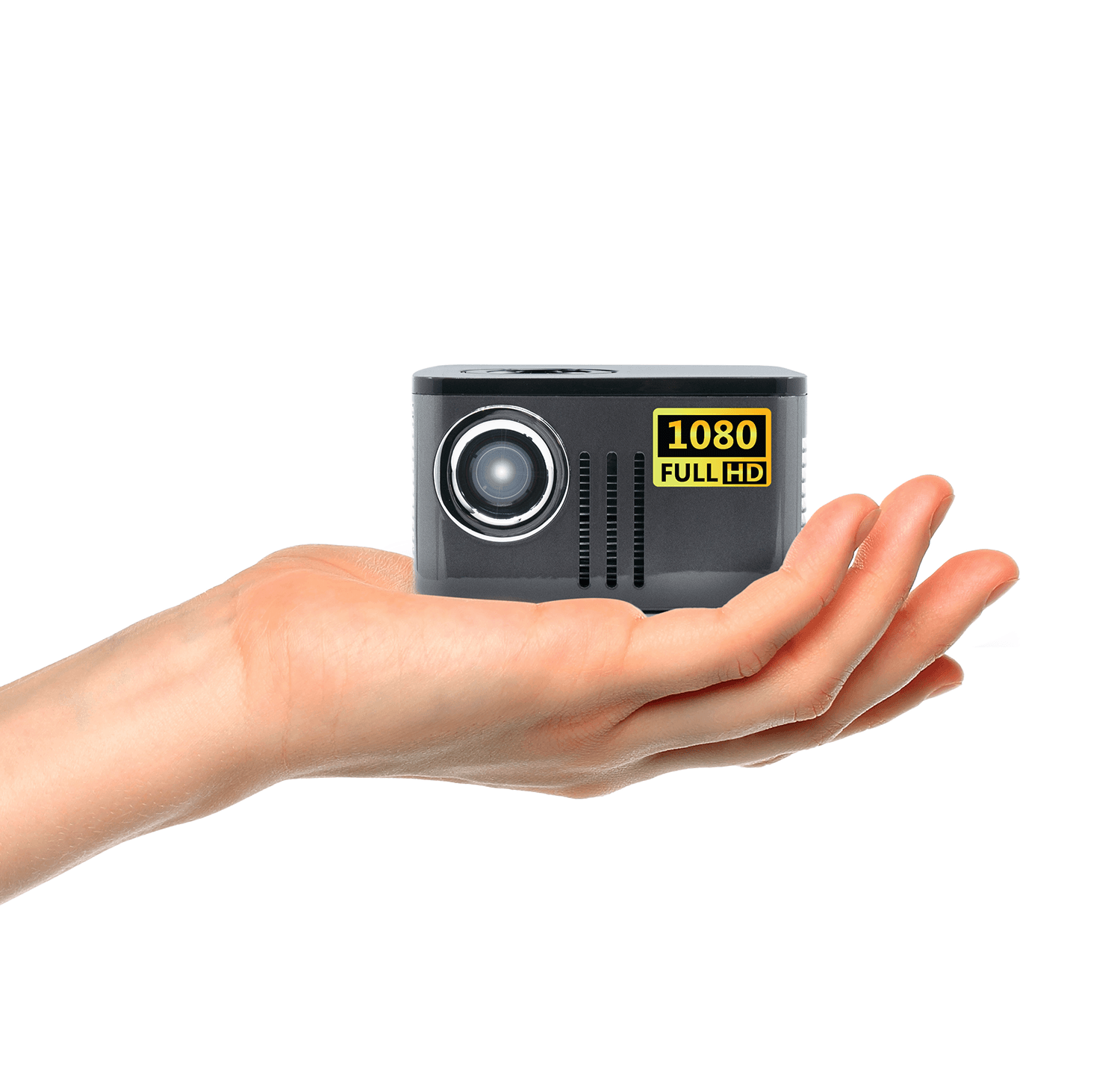 slide 1 of 5, show larger image, aaxa p7 pico projector - native 1080p full hd pico projector