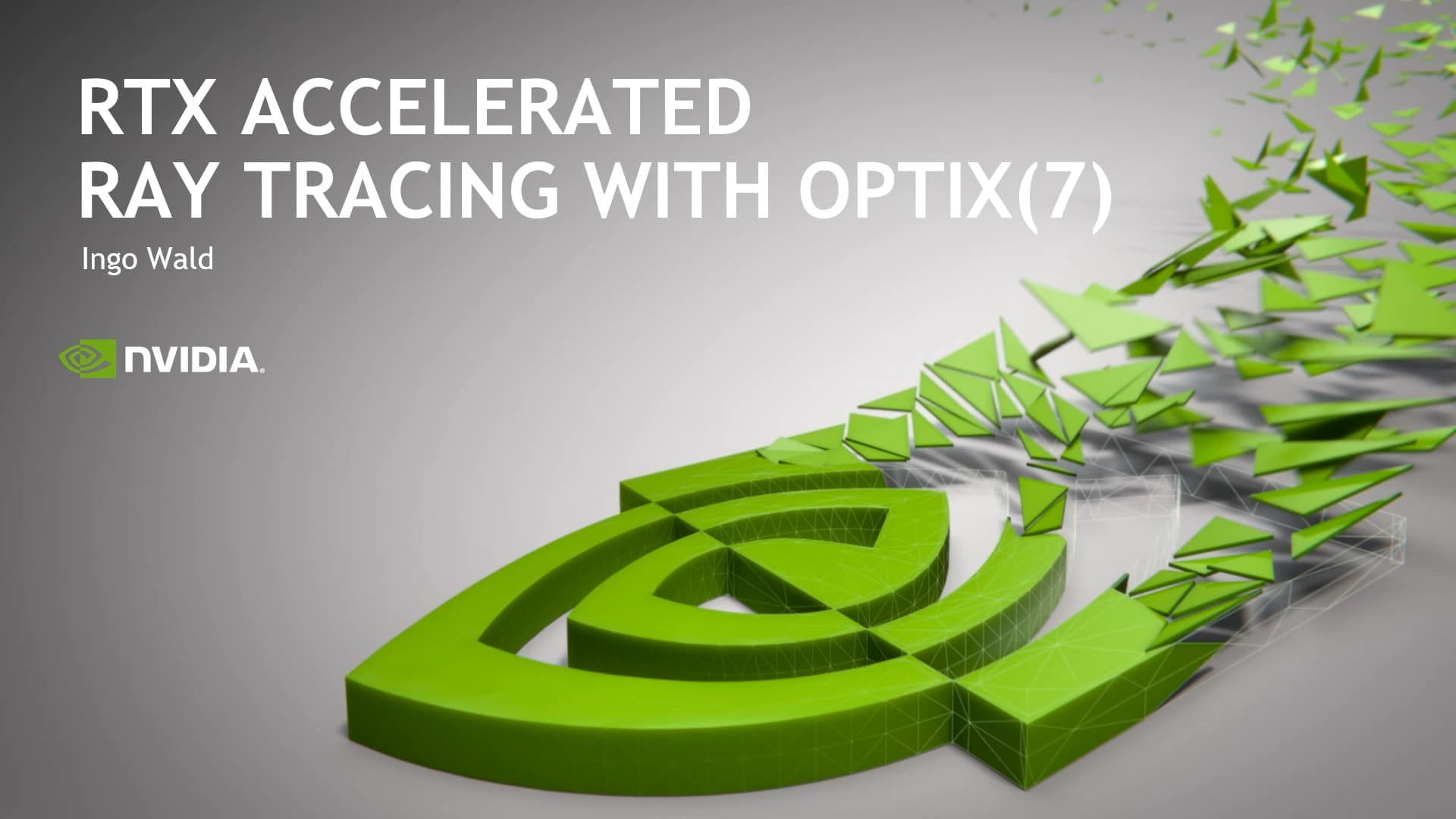 GTC 2020: RTX Accelerated Raytracing With OptiX 7 | NVIDIA Developer